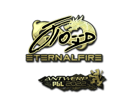 Sticker | xfl0ud (Gold) | Antwerp 2022