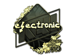 Sticker | electronic (Gold) | Rio 2022