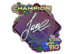 Sticker | Jame (Glitter, Champion) | Rio 2022