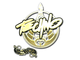 Sticker | Techno4K (Gold) | Paris 2023