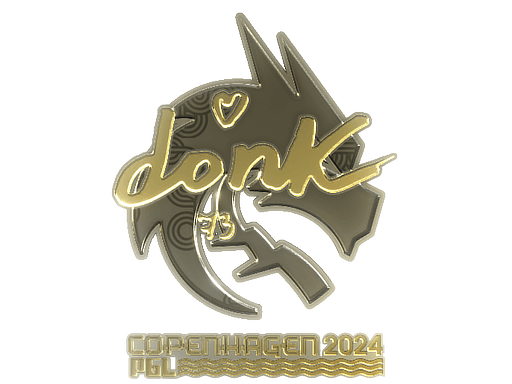 Sticker | donk (Gold) | Copenhagen 2024