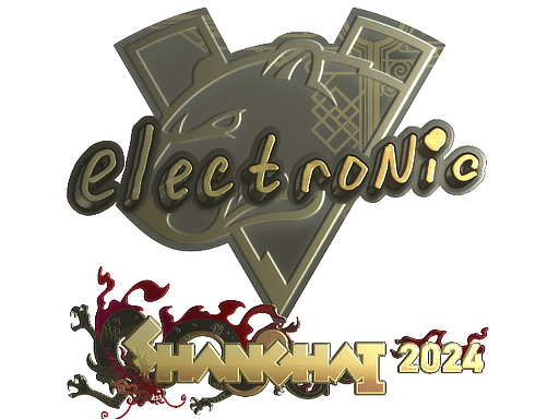 Sticker | electronic (Gold) | Shanghai 2024