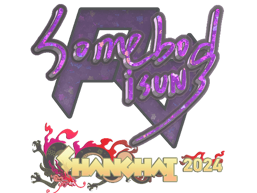 Sticker | somebody (Glitter) | Shanghai 2024