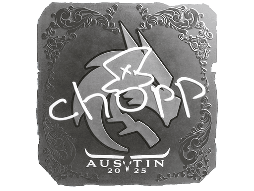 Sticker | chopper (Foil) | Austin 2025