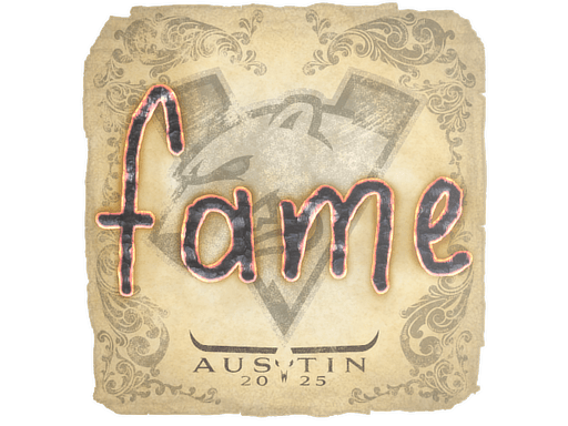 Sticker | fame | Austin 2025