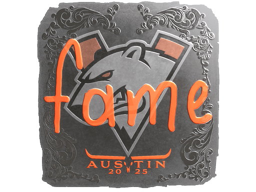 Sticker | fame (Foil) | Austin 2025