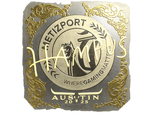 Sticker | hampus (Gold) | Austin 2025