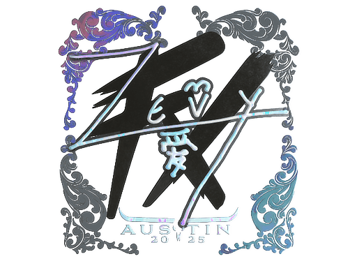 Sticker | zevy (Holo) | Austin 2025