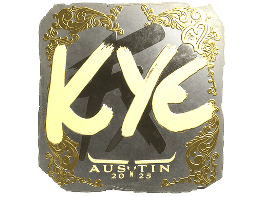 Sticker | kye (Gold) | Austin 2025