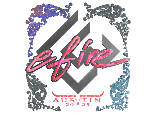 Sticker | efire (Holo) | Austin 2025