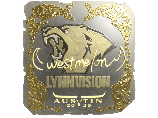 Sticker | westmelon (Gold) | Austin 2025
