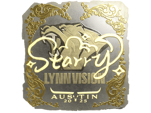 Sticker | Starry (Gold) | Austin 2025