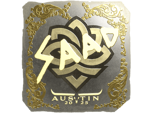 Sticker | saadzin (Gold) | Austin 2025