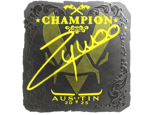 Sticker | ZywOo (Foil, Champion) | Austin 2025