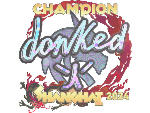 Sticker | donk (Holo, Champion) | Shanghai 2024