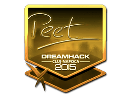 Sticker | peet (Gold) | Cluj-Napoca 2015