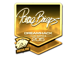 Sticker | pashaBiceps (Gold) | Cluj-Napoca 2015