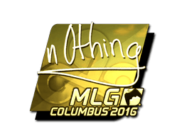 Sticker | n0thing (Gold) | MLG Columbus 2016