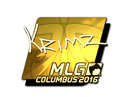 Sticker | KRIMZ (Gold) | MLG Columbus 2016