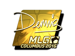 Sticker | dennis (Gold) | MLG Columbus 2016