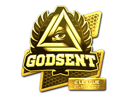 Sticker | GODSENT (Gold) | Atlanta 2017