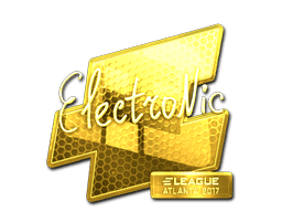 Sticker | electronic (Gold) | Atlanta 2017