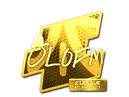 Sticker | olofmeister (Gold) | Atlanta 2017