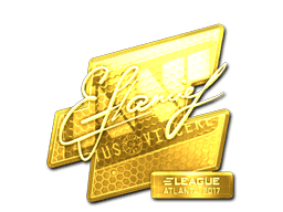 Sticker | flamie (Gold) | Atlanta 2017