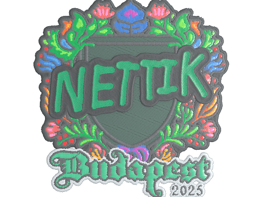 Sticker | nettik (Embroidered) | Budapest 2025