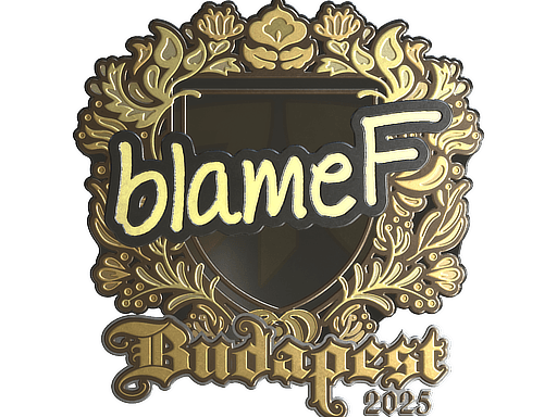 Sticker | blameF (Gold) | Budapest 2025