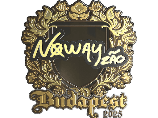 Sticker | noway (Gold) | Budapest 2025