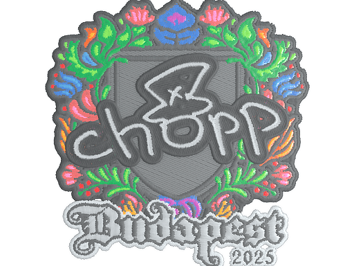 Sticker | chopper (Embroidered) | Budapest 2025