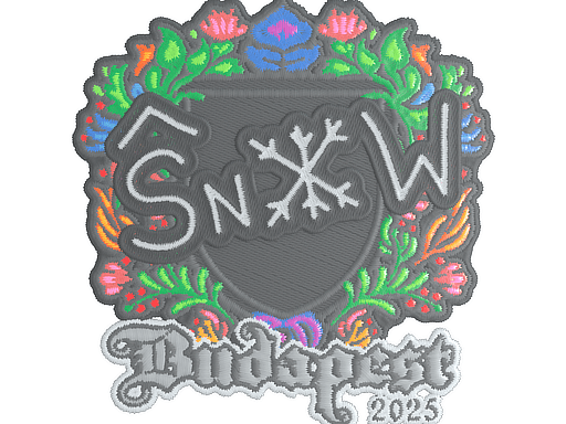 Sticker | snow (Embroidered) | Budapest 2025