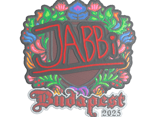 Sticker | jabbi (Embroidered) | Budapest 2025