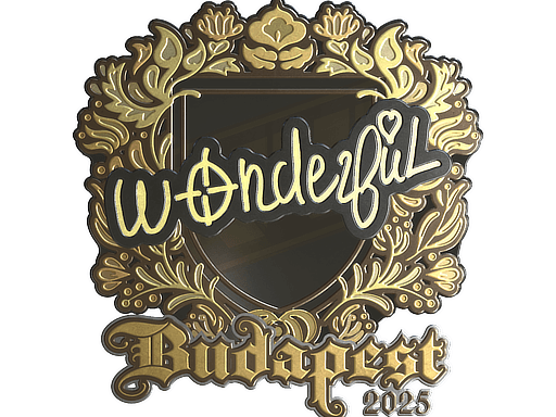 Sticker | w0nderful (Gold) | Budapest 2025