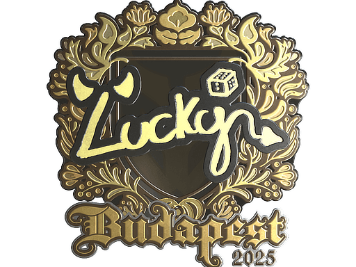 Sticker | Lucky (Gold) | Budapest 2025