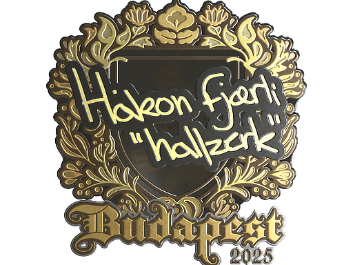 Sticker | hallzerk (Gold) | Budapest 2025