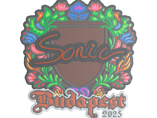 Sticker | Sonic (Embroidered) | Budapest 2025