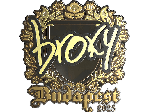 Sticker | broky (Gold) | Budapest 2025