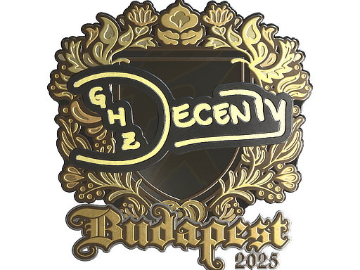 Sticker | decenty (Gold) | Budapest 2025